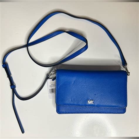 NWT Michael Kors Phone Crossbody Leather Purse in Grecian 